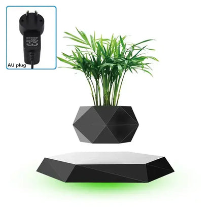 Air Bonsai Floating Pot Levitating Plant Pot Night Light Levitation for Artificial Plants Flowers Home Decor Table Light