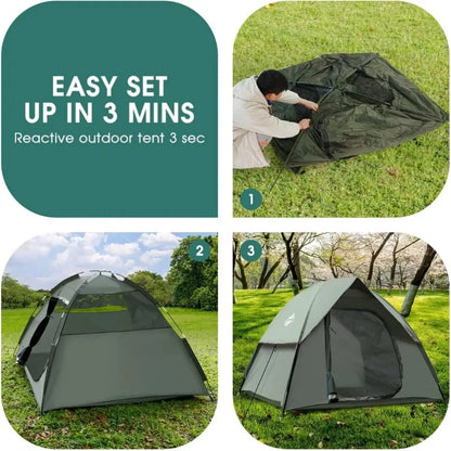 2-3 Person Camping Tent, Tents for Camping with Removable Rainfly, Family Dome Easy Set up Tent, Lightweight Tent for Camping