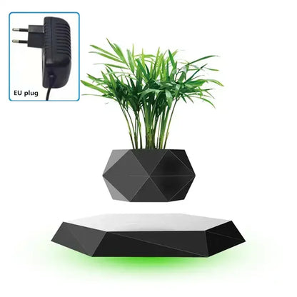 Air Bonsai Floating Pot Levitating Plant Pot Night Light Levitation for Artificial Plants Flowers Home Decor Table Light