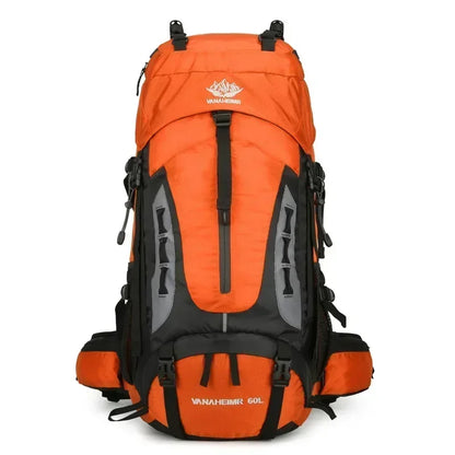 60L Camping Backpack Men'S Travel Bag Climbing Rucksack Large Hiking Storage Pack Outdoor Mountaineering Sports Shoulder Bags