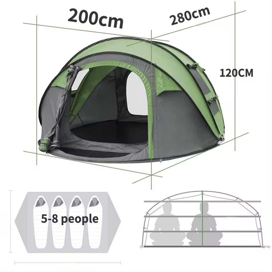 1-4 Person Outdoor Automatic Camping Tent Beach Tent for Outdoor Waterproof Beach Tent Camping Tent Travel