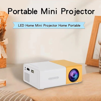 YG300 Micro Portable LED Outdoor Mini HD 1080P Mobile Projector Kids Projector Ultra Clear Projector, Mini Portable Projector