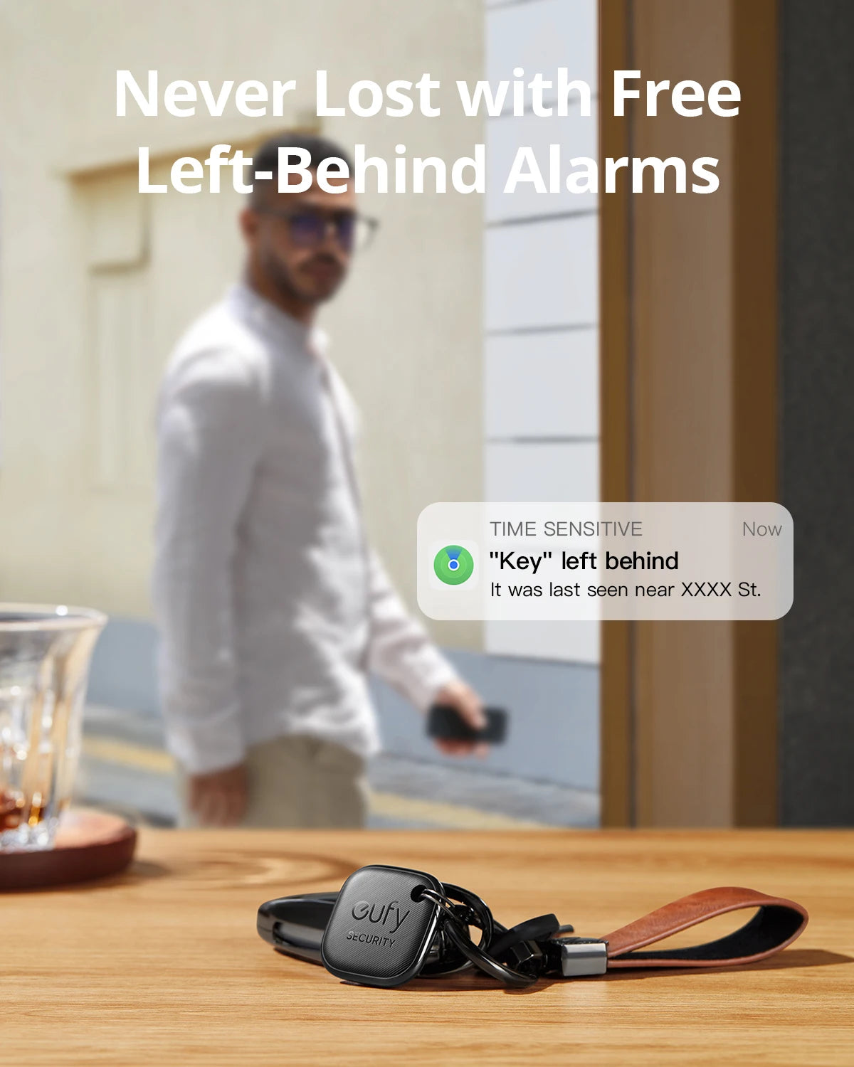 Security Smarttrack Link Works with Apple Find My Key Finder Bluetooth Tracker Tag for Earbuds & Luggage Phone Finder IOS