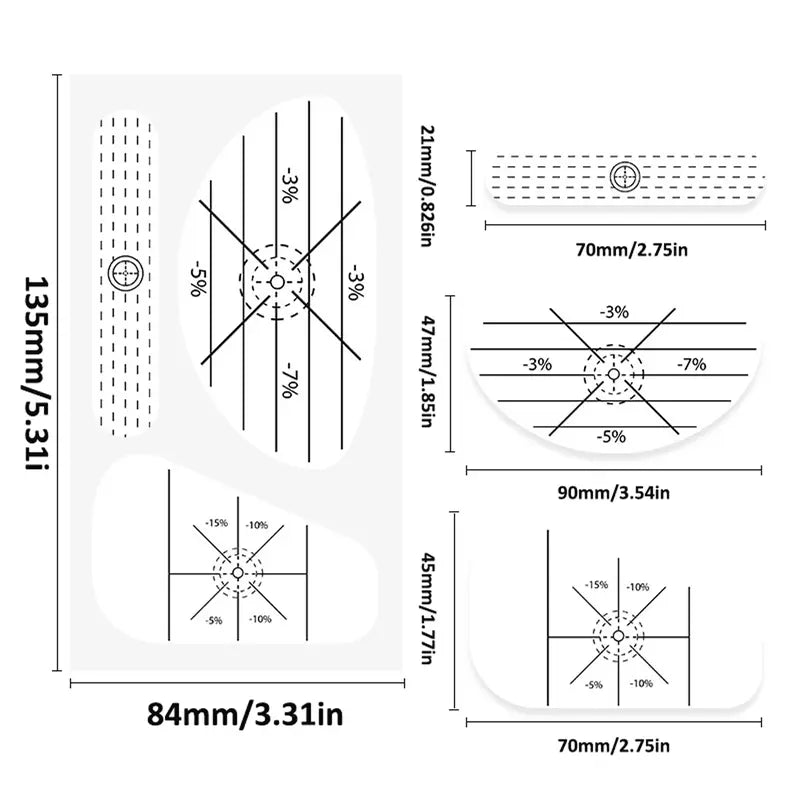 Golf Impact Tape Driver Chipping Putting 3 in 1 (100 PCS)