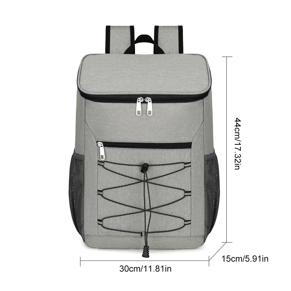 20L Thermal Backpack for Beer Insulated Backpack Cooler Portable Food Storage Backpack Adjustable Straps Cool Backpack Cool Bag