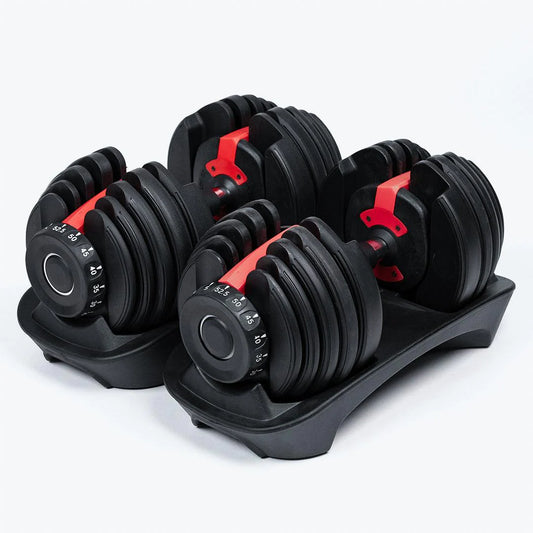 Ultimate Set / 2 Adjustable Dumbbells / 5-52.5 Lbs