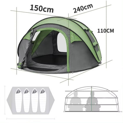 1-4 Person Outdoor Automatic Camping Tent Beach Tent for Outdoor Waterproof Beach Tent Camping Tent Travel