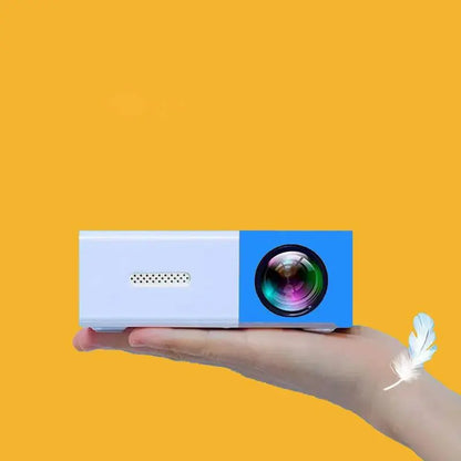 Portable Cute Mini Projector, 1 Piece Outdoor Movie Projector, Home Cinema TV Projector with HDMI USB Port and Remote Control