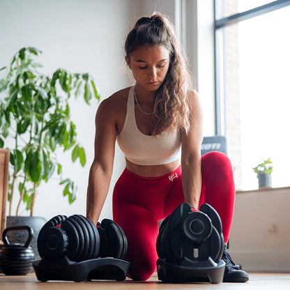 Ultimate Set / 2 Adjustable Dumbbells / 5-52.5 Lbs