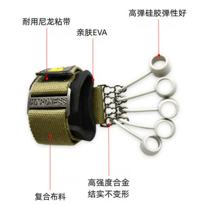 Hand Gripper Finger Expander Exercise Hand Grip Wrist Strength Trainer Finger Exerciser Resistance Bands Fitness Muscle Training