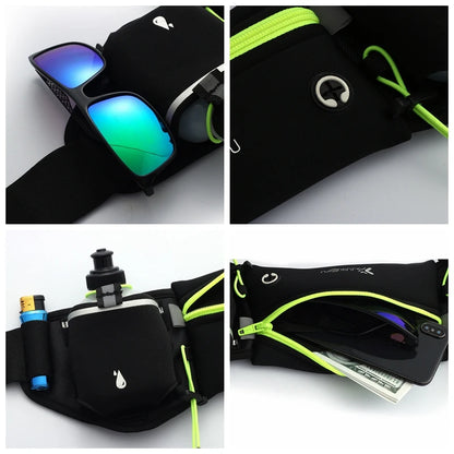 Running Waist Bag Marathon Running Bag Men Women Outdoor Riding Fitness with Water Bottle Waterproof Phone Sport Belt Waist Bags